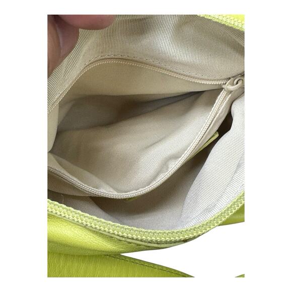 Sondra Roberts Squared Ruched Lime Green Clutch Chain Strap Bag - Picture 11 of 15